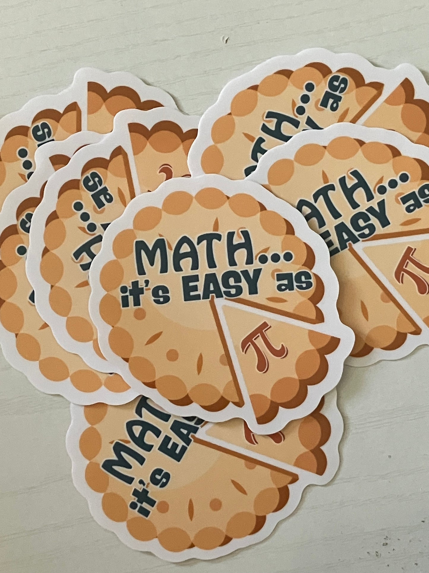 "MATH... it's easy as π" Sticker