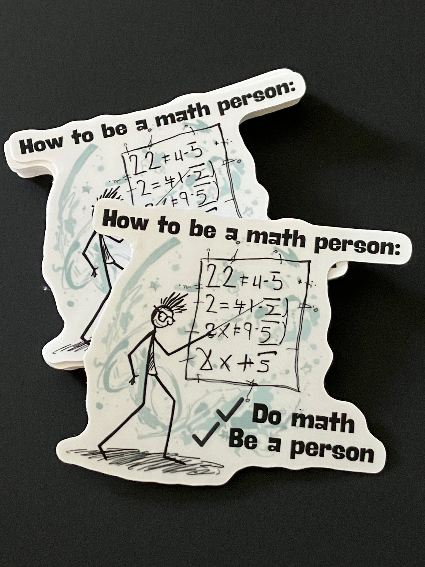 "How to be a math person" Sticker