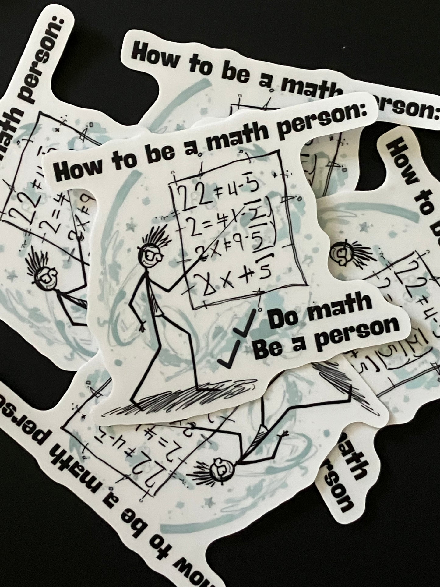 "How to be a math person" Sticker