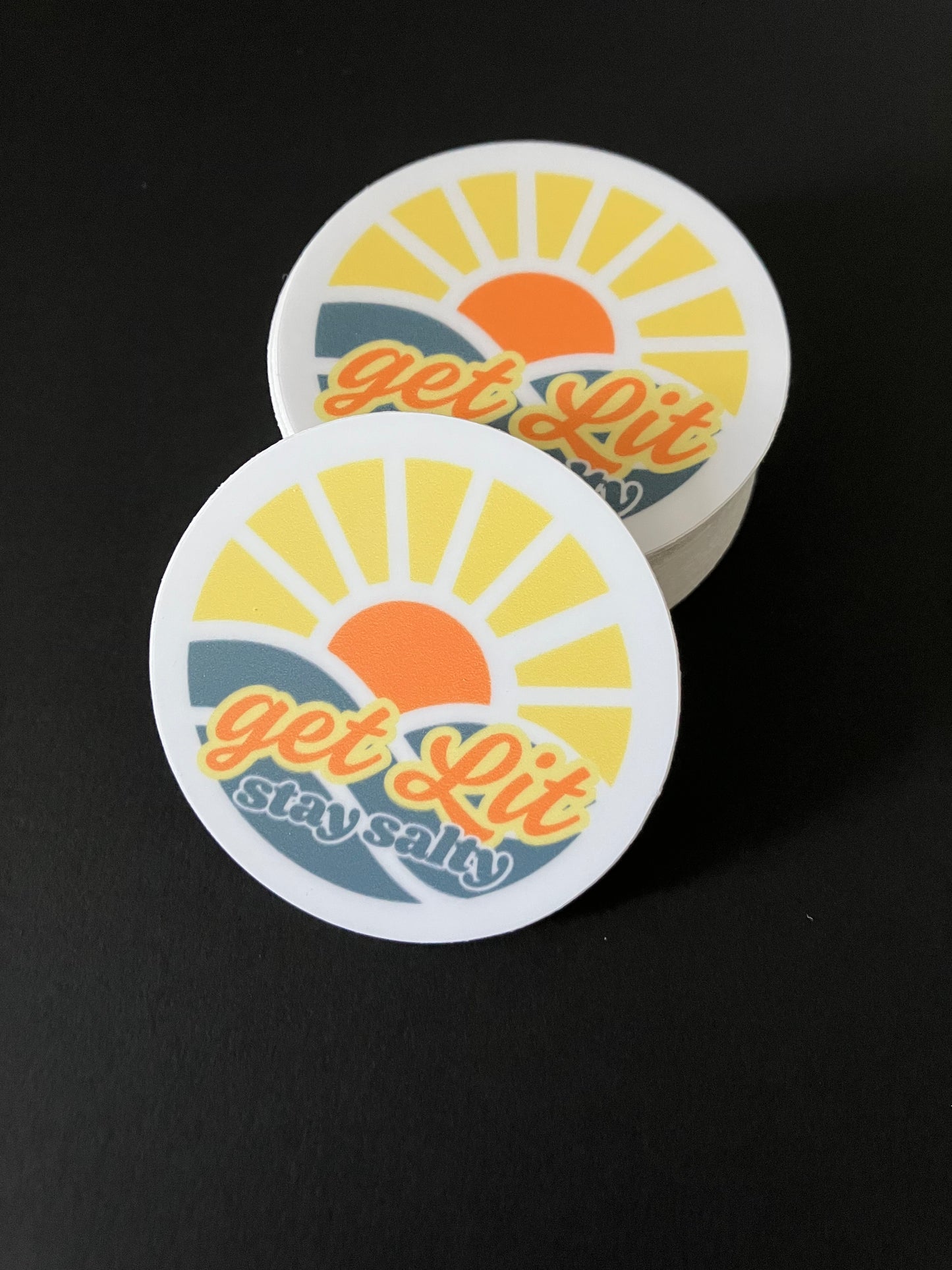 "Get Lit, Stay Salty" Sticker