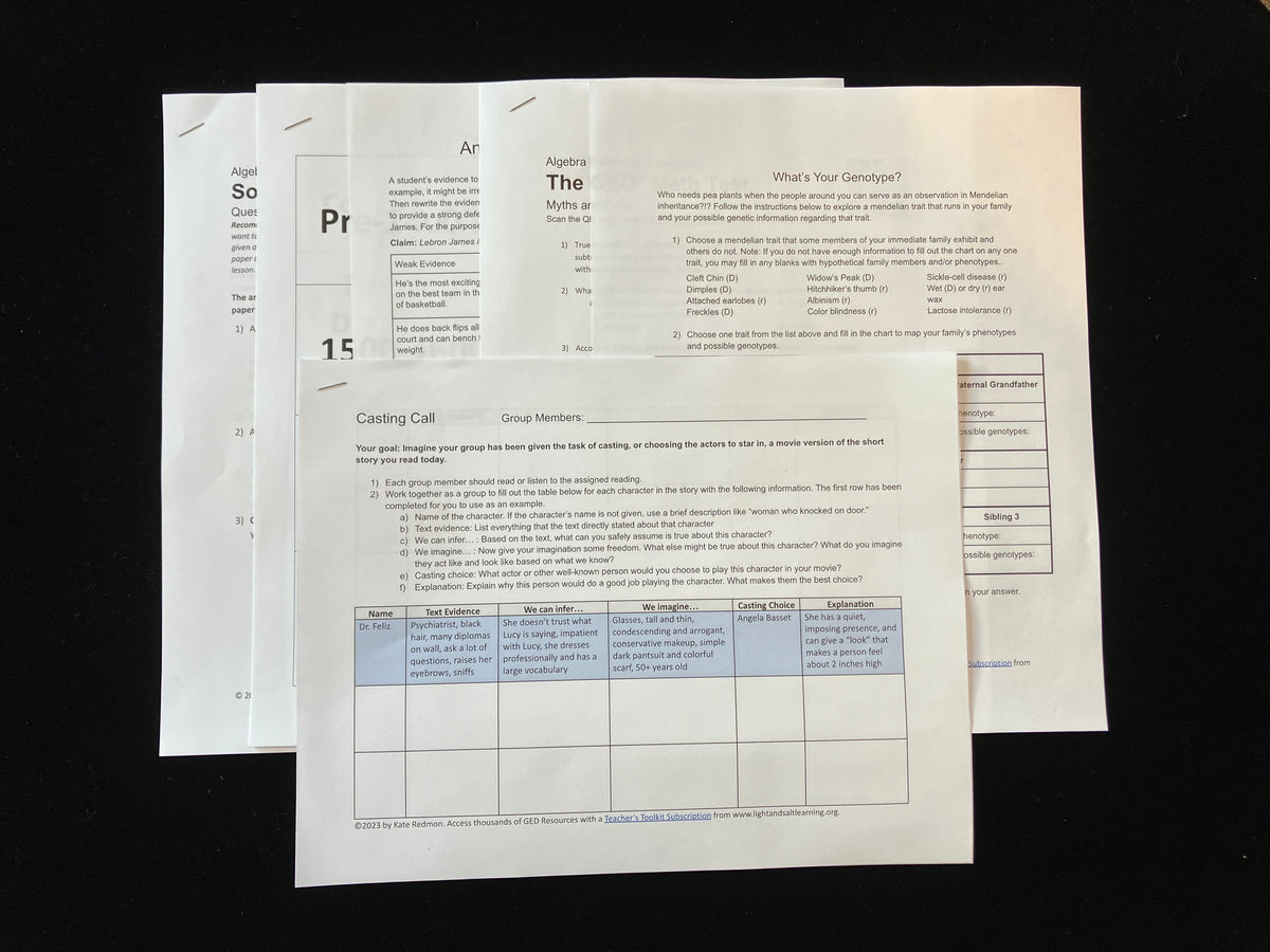 Teacher's Toolkit Sampler